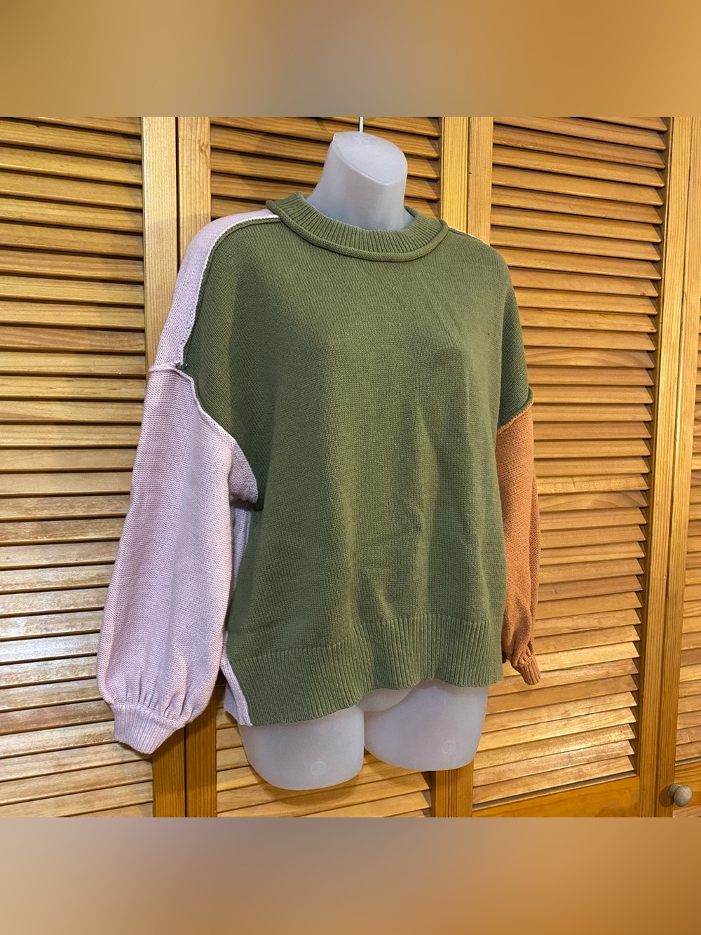 Forever 21: Colorblock sweater | Thick, Comfy, School